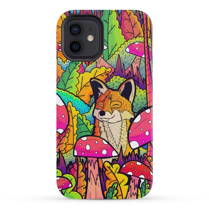 iPhone 12 mini StrongFit The happy little fox by Steve Wade (Swade)