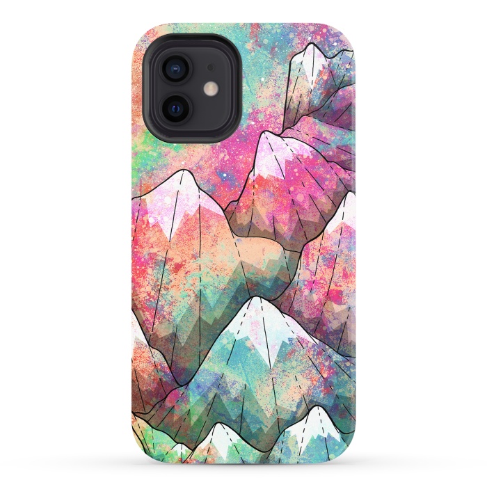 iPhone 12 StrongFit The painted mountain peaks  by Steve Wade (Swade)