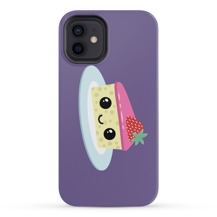 iPhone 12 mini StrongFit Cute cheesecake by Laura Nagel