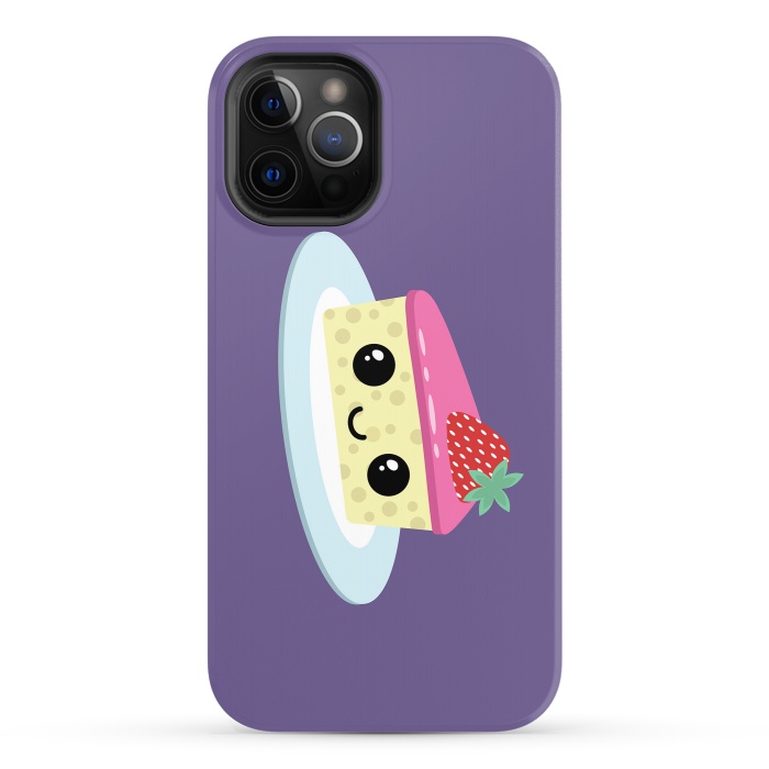 iPhone 12 Pro StrongFit Cute cheesecake by Laura Nagel