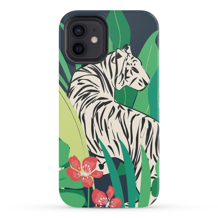 iPhone 12 mini StrongFit Tiger 013 by Jelena Obradovic