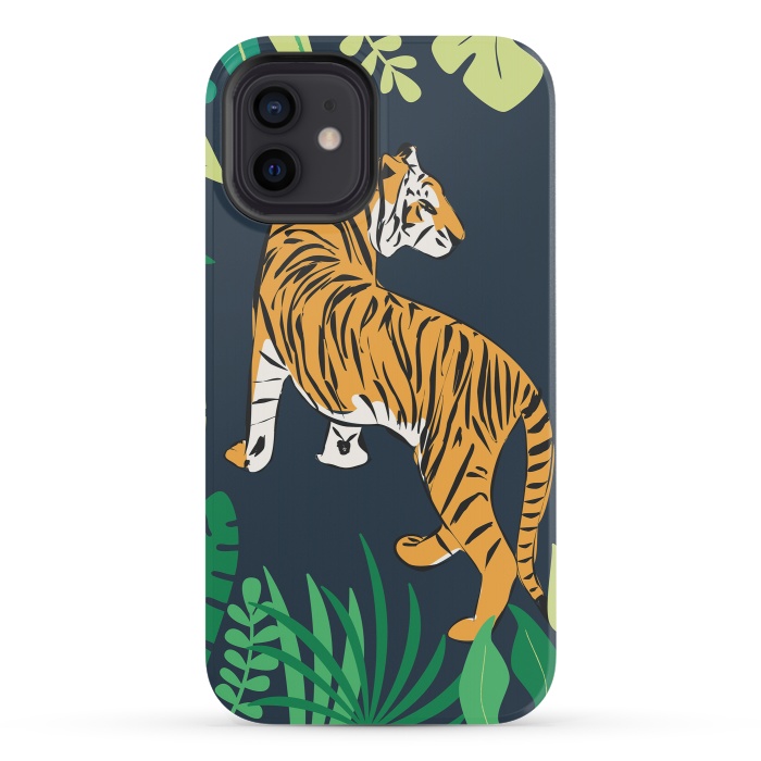 iPhone 12 mini StrongFit Tiger 015 by Jelena Obradovic