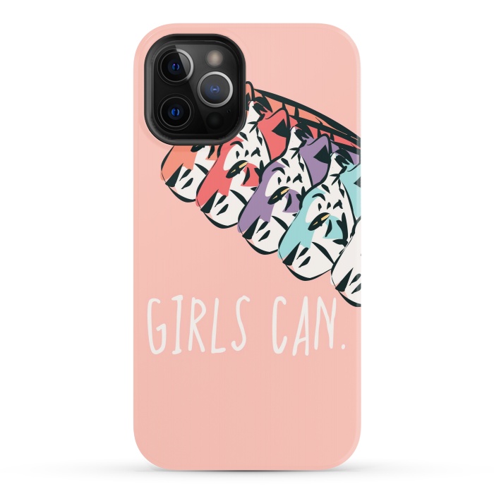 iPhone 12 Pro StrongFit Girls can, pink by Jelena Obradovic
