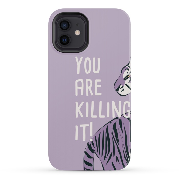 iPhone 12 mini StrongFit You are killing it, purple by Jelena Obradovic
