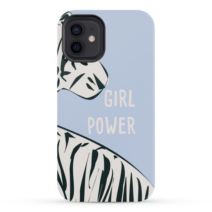 iPhone 12 mini StrongFit Girl Power, blue by Jelena Obradovic