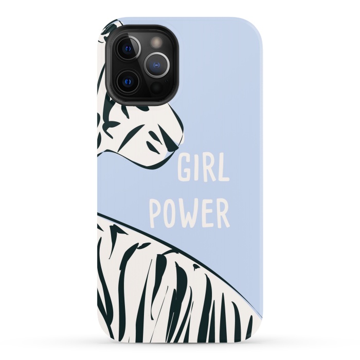 iPhone 12 Pro StrongFit Girl Power, blue by Jelena Obradovic