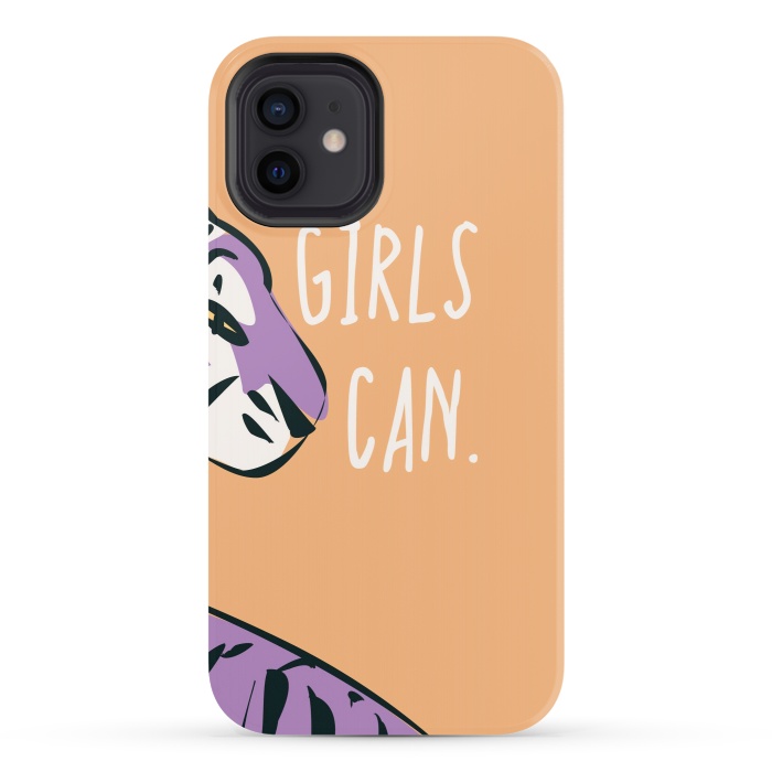 iPhone 12 StrongFit Girls can, peach by Jelena Obradovic