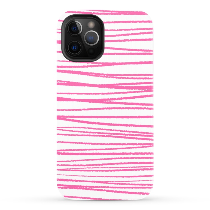 iPhone 12 Pro StrongFit Pink Threads by Martina