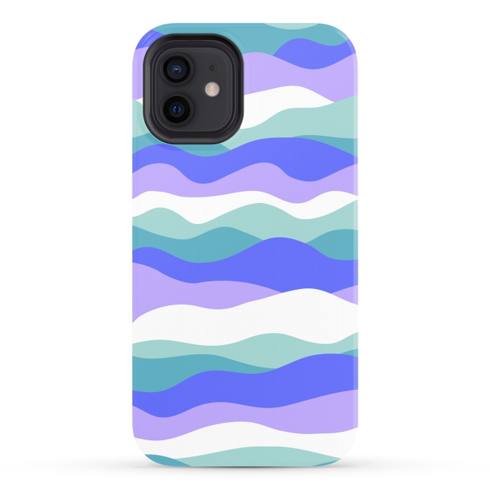 iPhone 12 StrongFit Blue waves by Martina