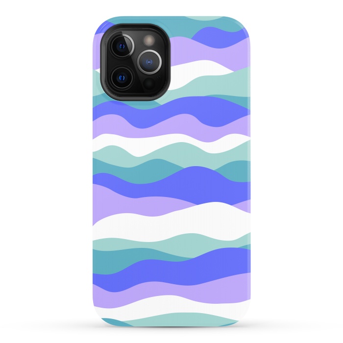 iPhone 12 Pro StrongFit Blue waves by Martina