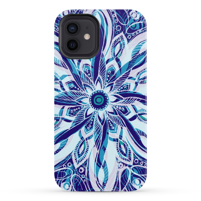 iPhone 12 StrongFit Moody Mandala  by Rose Halsey