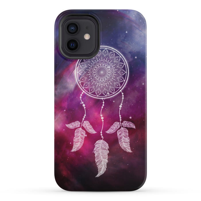 iPhone 12 mini StrongFit Dark galaxy dreamcatcher by Jms
