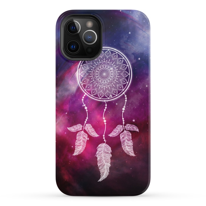 iPhone 12 Pro StrongFit Dark galaxy dreamcatcher by Jms