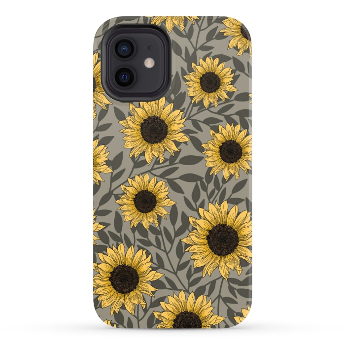 iPhone 12 StrongFit Sunflowers. by Jms