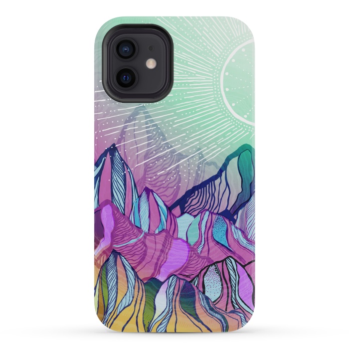 iPhone 12 mini StrongFit Mountain Moods by Rose Halsey