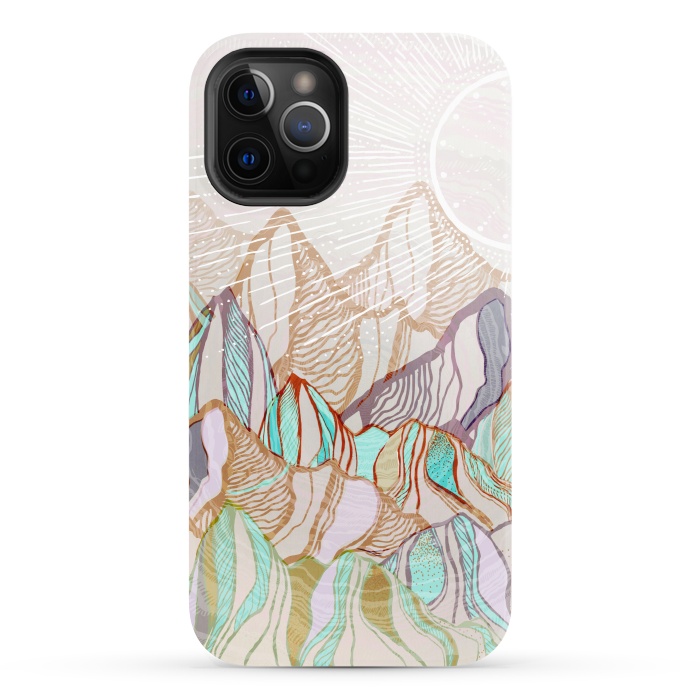iPhone 12 Pro StrongFit Mountain Tops by Rose Halsey