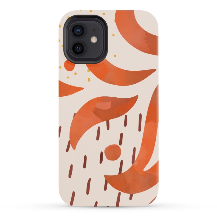 iPhone 12 mini StrongFit Great Orange by Creativeaxle