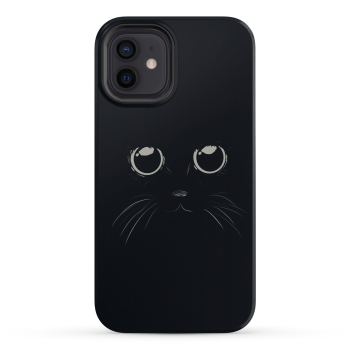 iPhone 12 StrongFit Black Cat by Sue Anna Joe
