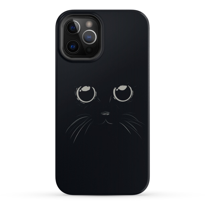 iPhone 12 Pro StrongFit Black Cat by Sue Anna Joe