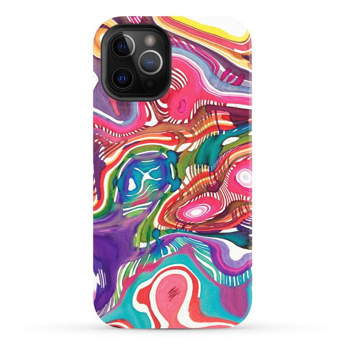 iPhone 12 Pro StrongFit Dreaming shapes by Ninola Design