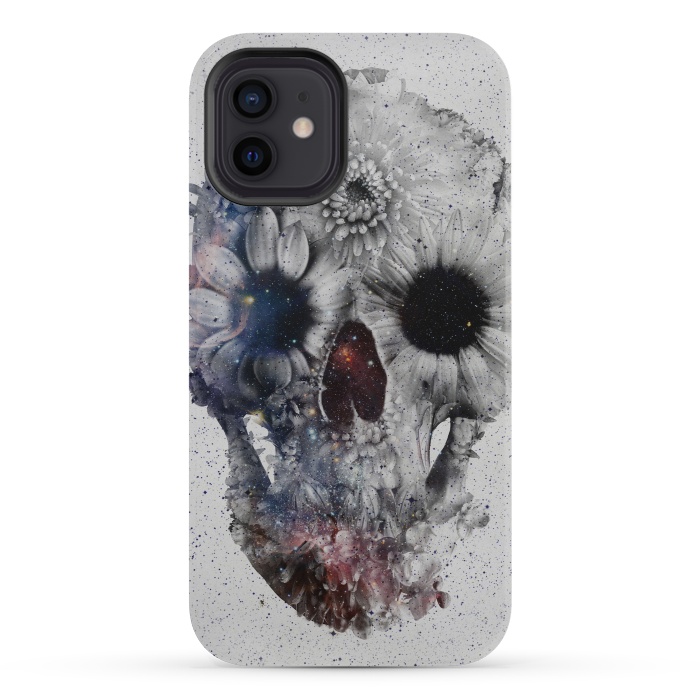 iPhone 12 mini StrongFit Floral Skull 2 by Ali Gulec