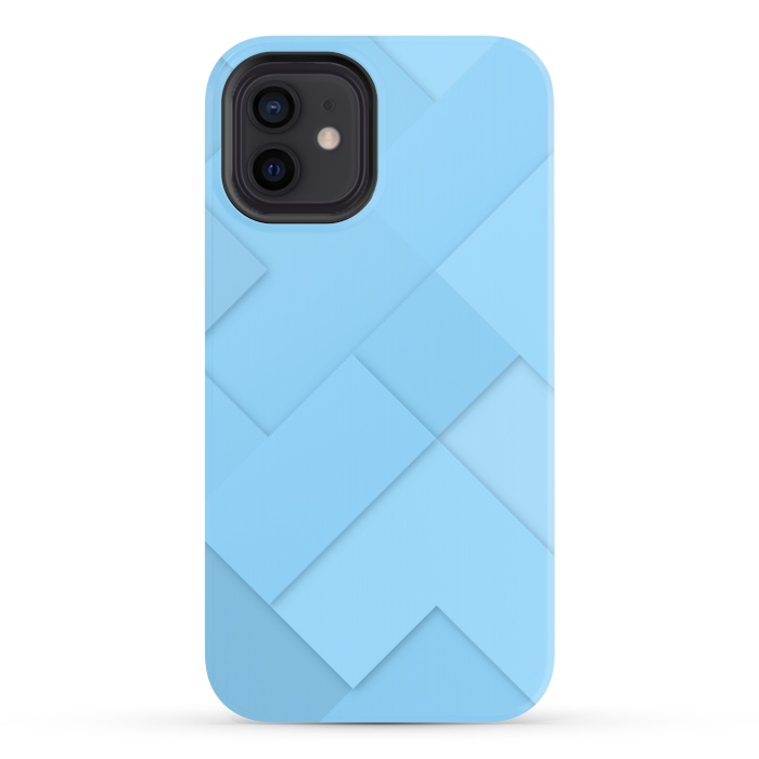 iPhone 12 StrongFit blue shade blocks  by MALLIKA