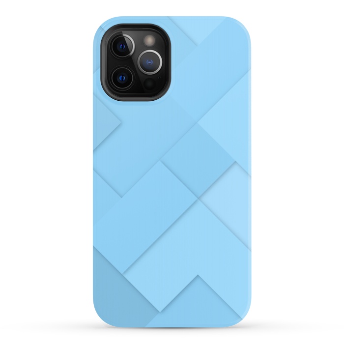 iPhone 12 Pro StrongFit blue shade blocks  by MALLIKA