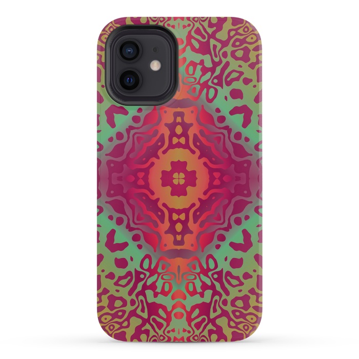 iPhone 12 mini StrongFit Colorful Mandalas by ArtsCase