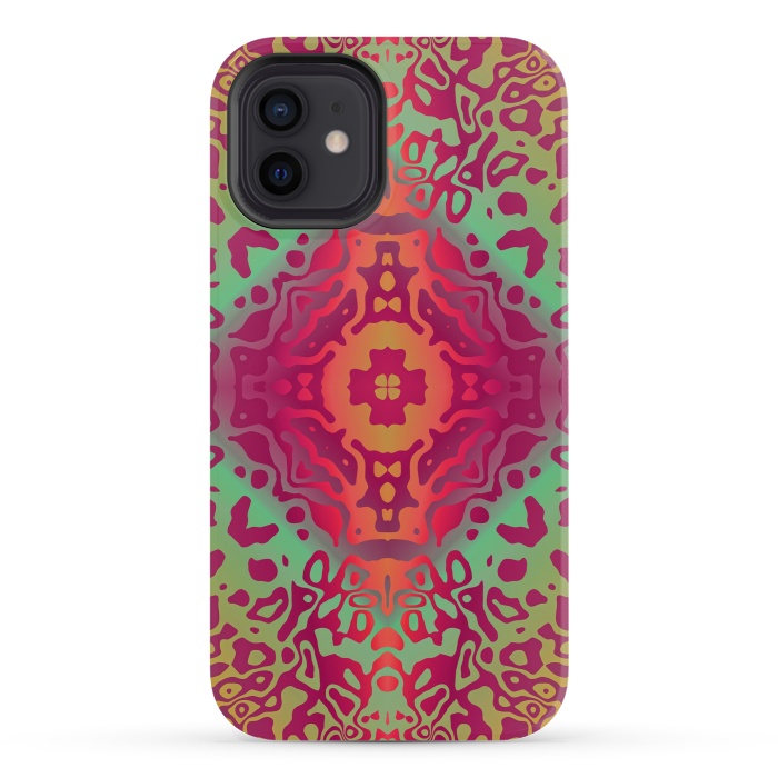 iPhone 12 StrongFit Colorful Mandalas by ArtsCase