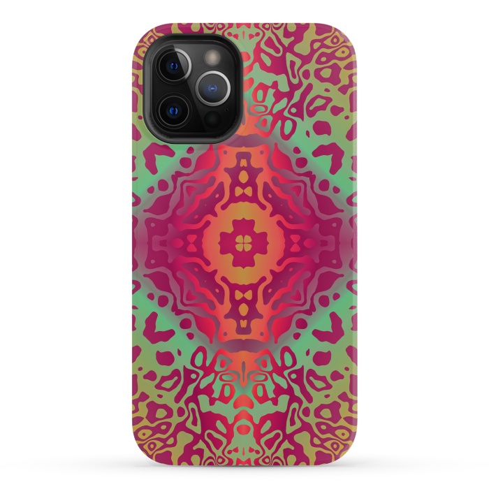 iPhone 12 Pro StrongFit Colorful Mandalas by ArtsCase