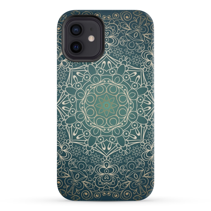 iPhone 12 mini StrongFit Fantasy Mandala Design by ArtsCase