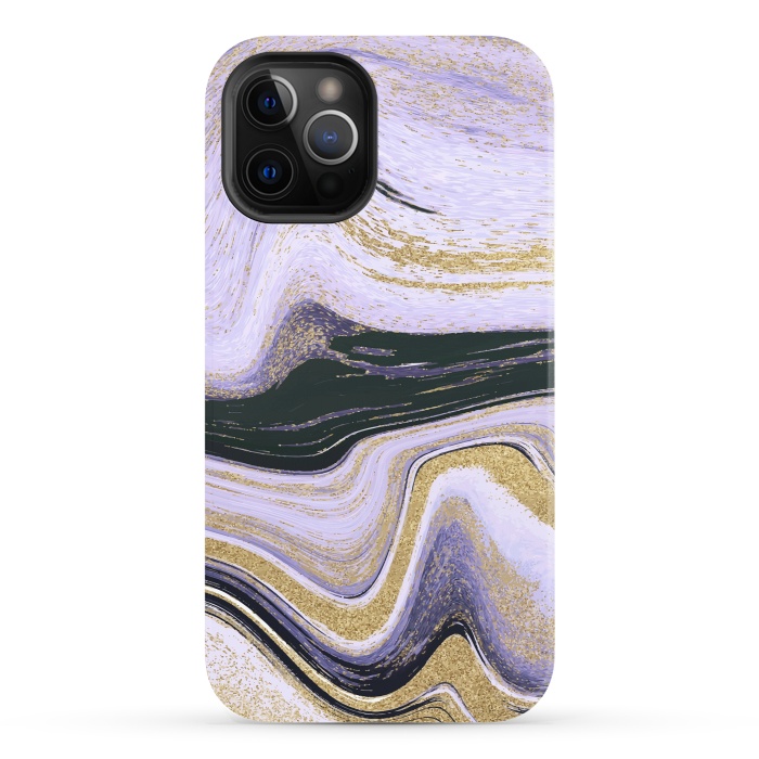 iPhone 12 Pro StrongFit Ink Painting Abstract Pattern by ArtsCase
