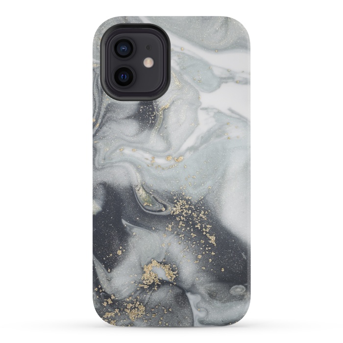 iPhone 12 mini StrongFit Style Incorporates the Swirls of Marble by ArtsCase
