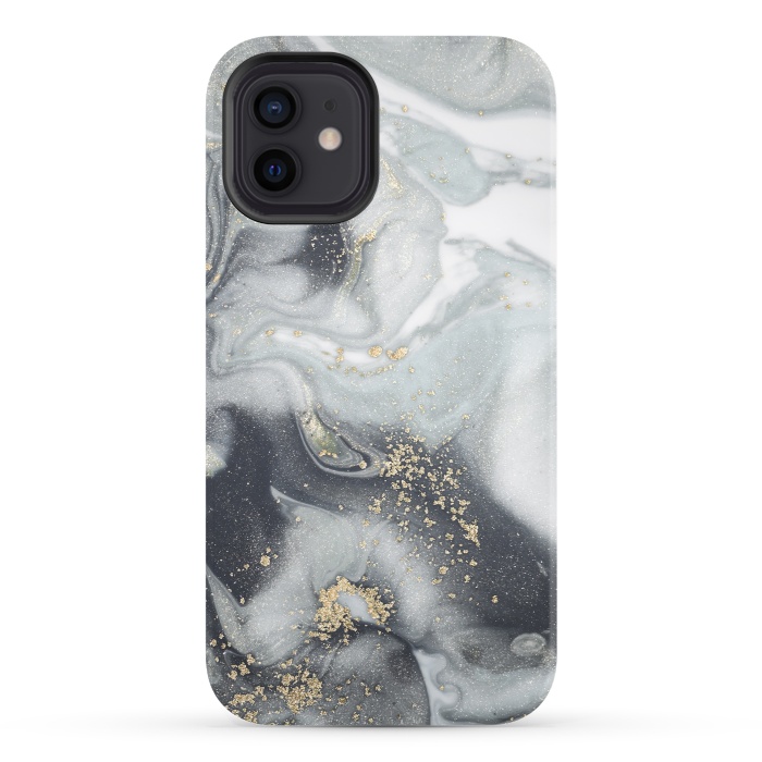 iPhone 12 StrongFit Style Incorporates the Swirls of Marble by ArtsCase
