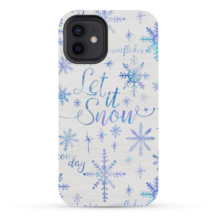 iPhone 12 mini StrongFit Let It Snow by Noonday Design