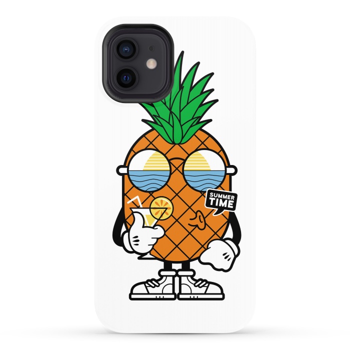 iPhone 12 StrongFit Pineapple Summer by Afif Quilimo