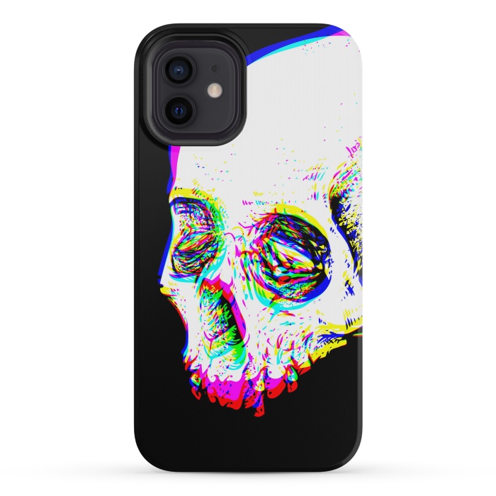 iPhone 12 mini StrongFit Skull Glitch by Afif Quilimo