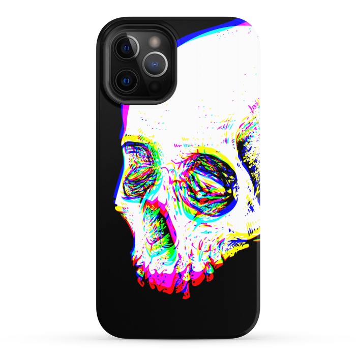 iPhone 12 Pro StrongFit Skull Glitch by Afif Quilimo