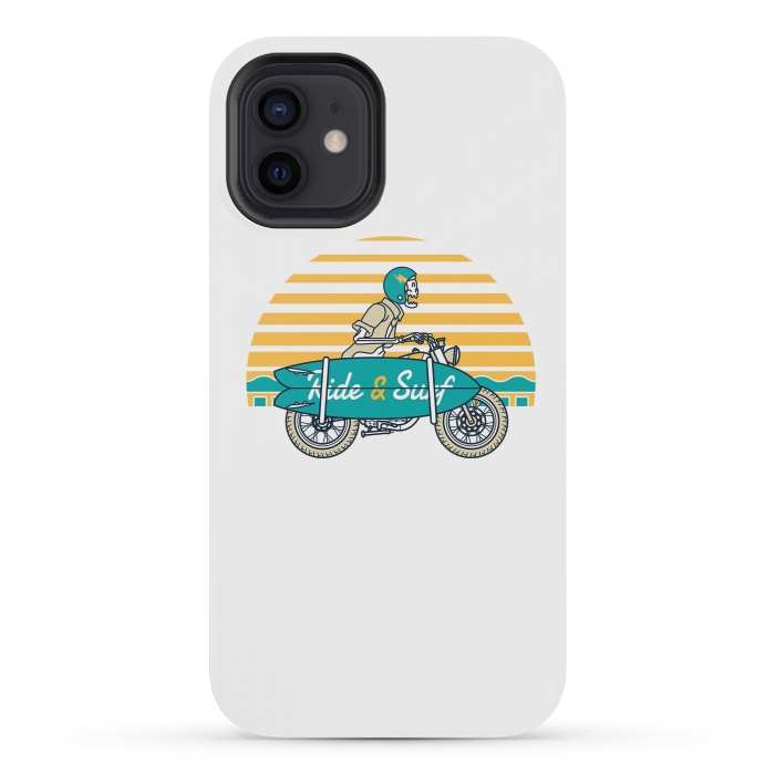 iPhone 12 mini StrongFit Ride and Surf by Afif Quilimo