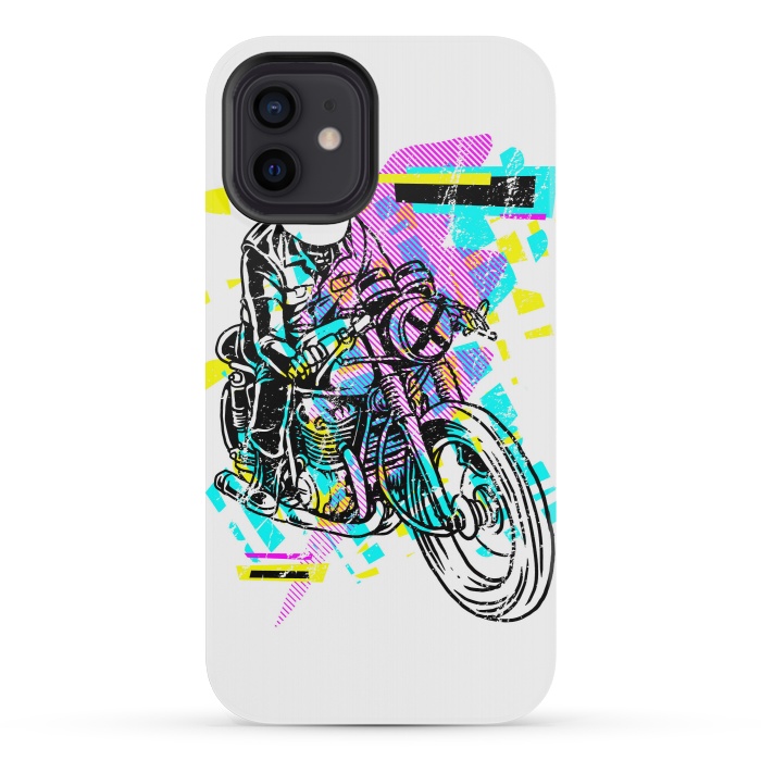 iPhone 12 mini StrongFit Pop Biker by Afif Quilimo