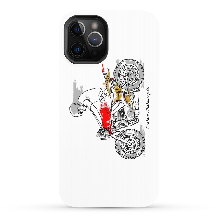 iPhone 12 Pro StrongFit Custom Motorcycle by Afif Quilimo