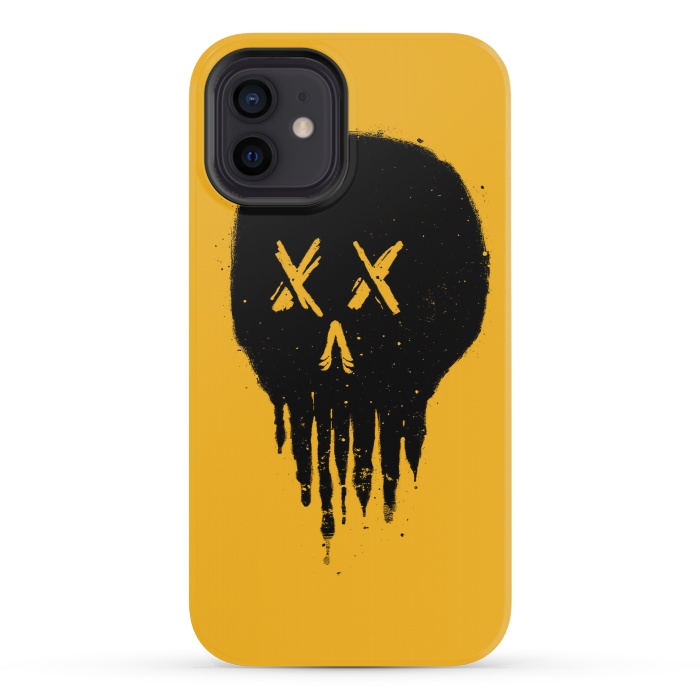 iPhone 12 mini StrongFit Trickle Skull by Afif Quilimo