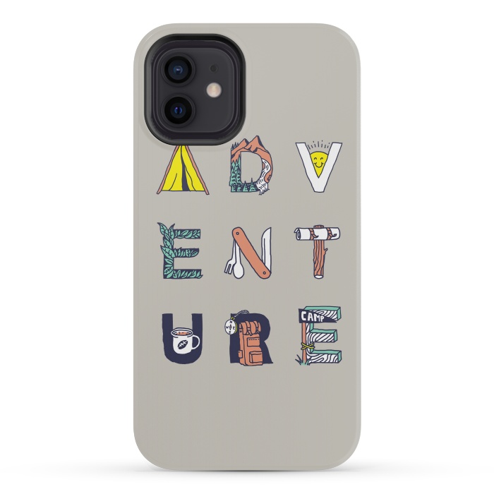 iPhone 12 mini StrongFit Adventure Typography by Afif Quilimo
