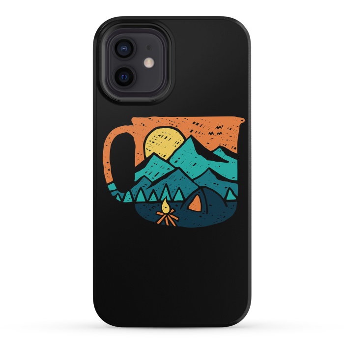 iPhone 12 mini StrongFit Coffee and Adventure by Afif Quilimo