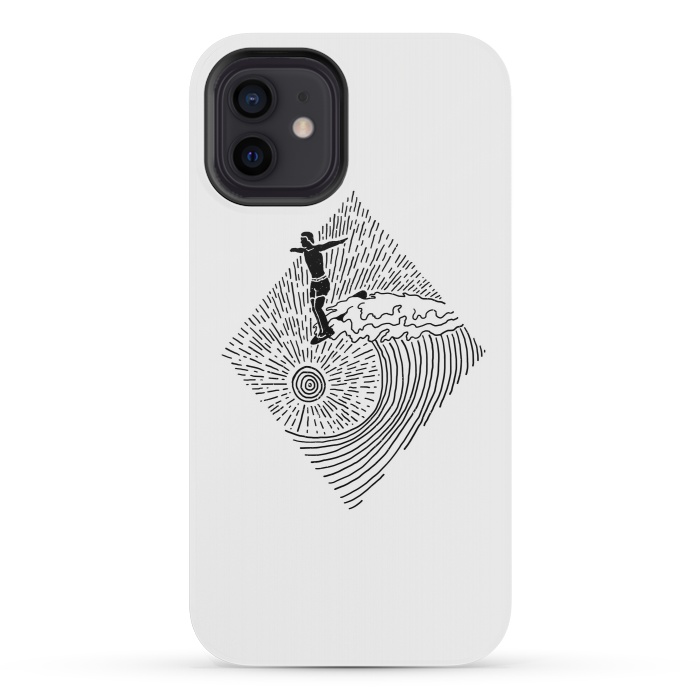 iPhone 12 mini StrongFit Surf Nose for white by Afif Quilimo