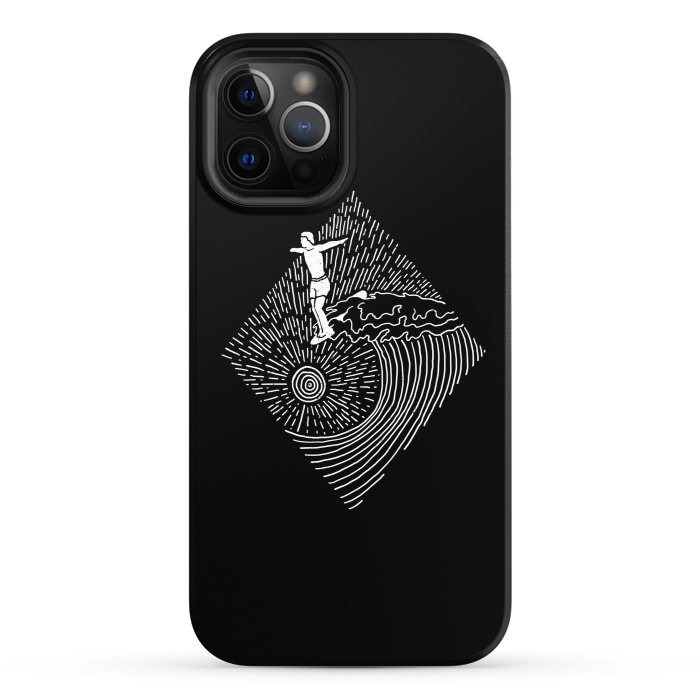 iPhone 12 Pro StrongFit Surf Nose for dark by Afif Quilimo