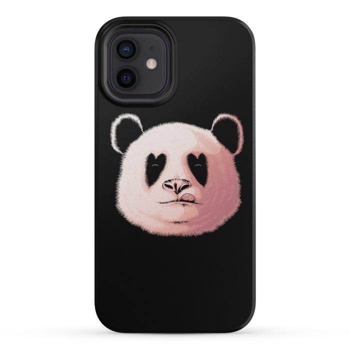 iPhone 12 mini StrongFit Panda in Love by Afif Quilimo