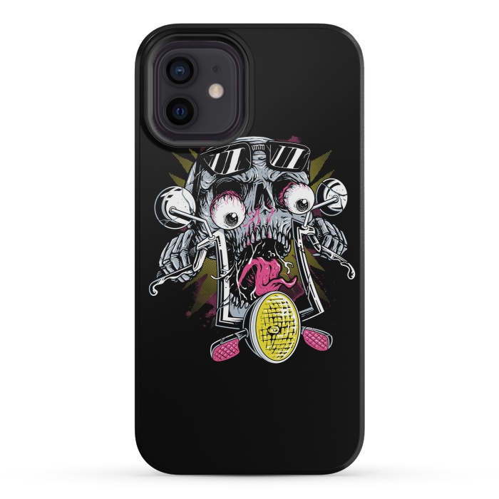 iPhone 12 mini StrongFit Skull Biker 3 by Afif Quilimo
