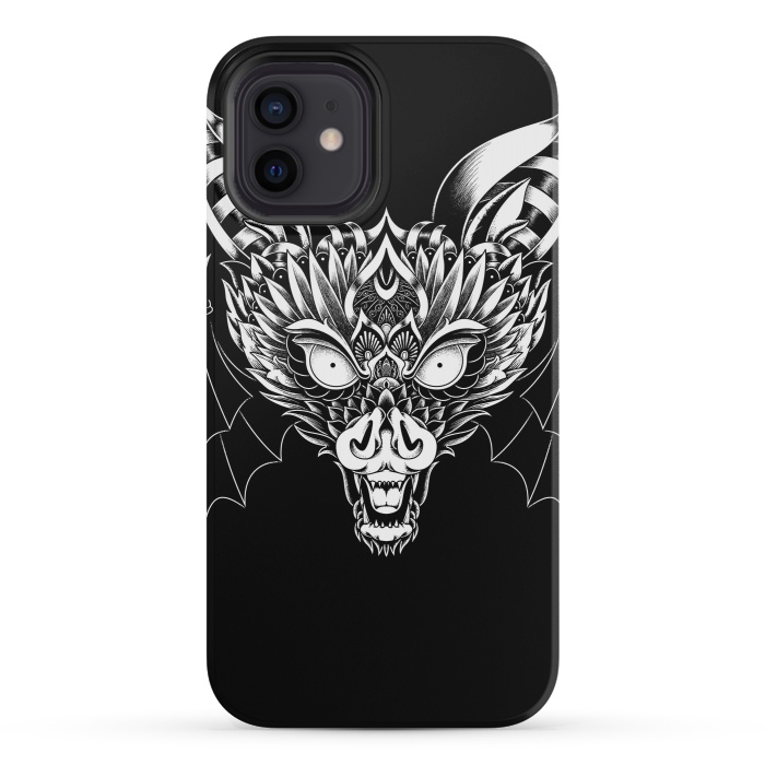 iPhone 12 mini StrongFit Bat Ornate by Afif Quilimo