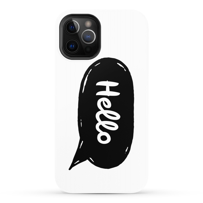 iPhone 12 Pro StrongFit Hello by Laura Nagel